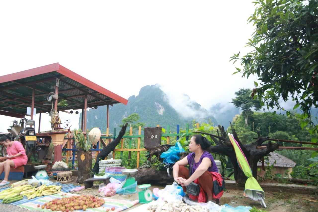 Vang Vieng Victory Hotel Eksteriør bilde